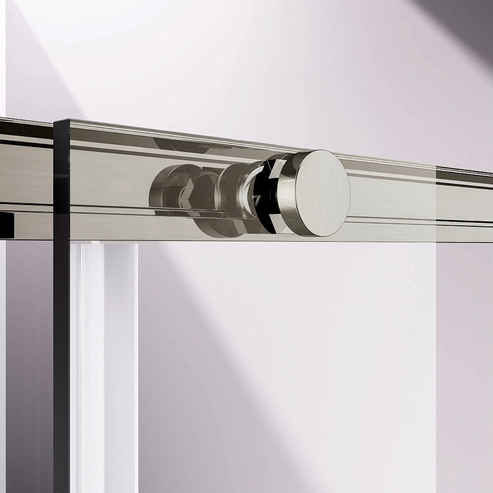 Душевой уголок Vincea Slim-N VSR-4SN9012CLBN 1200x900 брашированный никель, стекло прозрачное — Изображение 3
