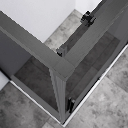 Душевой уголок Vincea Slim-N VSR-4SN9012CGGM 1200x900 вороненая сталь, стекло тонированное Душевой уголок Vincea Slim-N VSR-4SN9012CGGM 1200x900 вороненая сталь, стекло тонированное