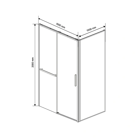 Душевой уголок Vincea Слим Софт (Slim Soft) VSR-1SS1010CLGM 1000x1000 вороненая сталь, стекло прозрачное Душевой уголок Vincea Слим Софт (Slim Soft) VSR-1SS1010CLGM 1000x1000 вороненая сталь, стекло прозрачное