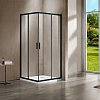 Душевой уголок Vincea Garda VSS-1G115115CLB 1150x1150 черный, стекло прозрачное