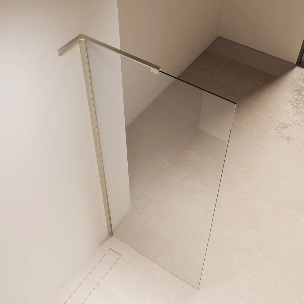 Душевая перегородка Vincea Walk-In VLSW-1H700CLBN 700x2000 брашированный никель, стекло прозрачное — Изображение 2