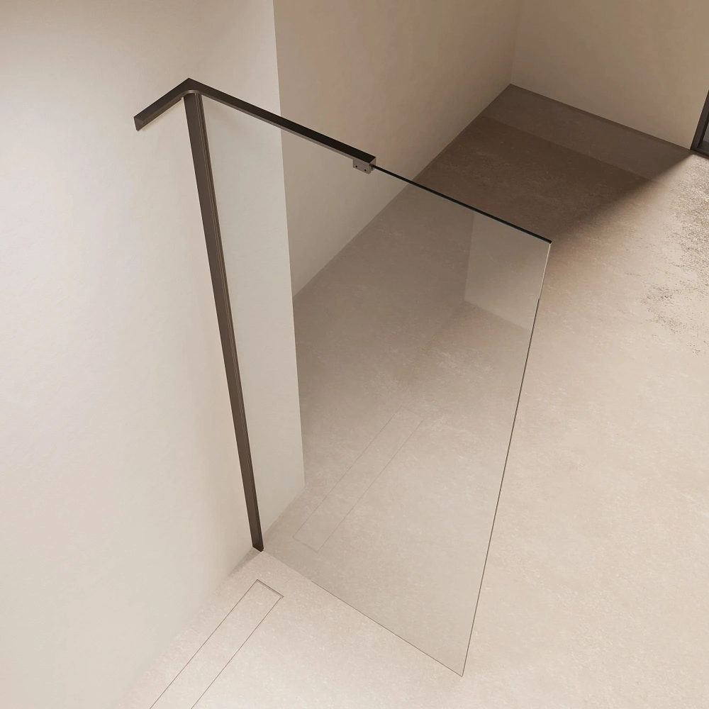 Душевая перегородка Vincea Walk-In VLSW-1H700CLB 700x2000 черный, стекло прозрачное — Изображение 2