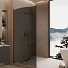 Душевая перегородка Vincea Walk-In VLSW-1H800CGBC 800x2000 брашированная медь, стекло тонированное Душевая перегородка Vincea Walk-In VLSW-1H800CGBC 800x2000 брашированная медь, стекло тонированное