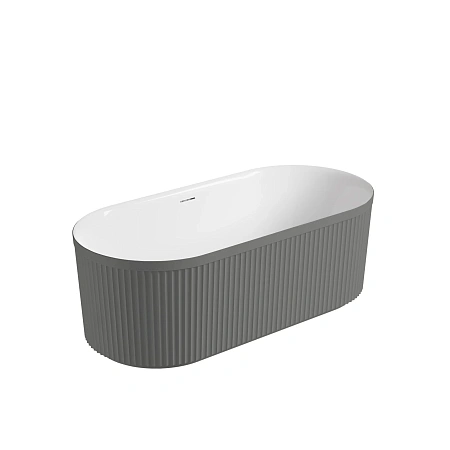 Акриловая ванна Vincea VBT-709-1700MA 1700x800x585 матовый антрацит/белый, щелевой перелив, слив белый Акриловая ванна Vincea VBT-709-1700MA 1700x800x585 матовый антрацит/белый, щелевой перелив, слив белый