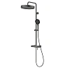 Душевая система Vincea Legacy VSFS-5LE1GM с изливом, вороненая сталь