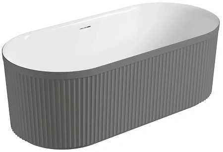 Акриловая ванна Vincea VBT-709-1700MA 1700x800x585 матовый антрацит/белый, щелевой перелив, слив белый Акриловая ванна Vincea VBT-709-1700MA 1700x800x585 матовый антрацит/белый, щелевой перелив, слив белый
