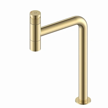 Смеситель для раковины Boheme Solo Tech 156-2-G Gold автоматический