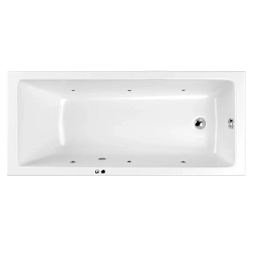 Акриловая ванна WHITECROSS Wave Slim 175x70 SOFT 0111.175070.100.SOFT.CR хром