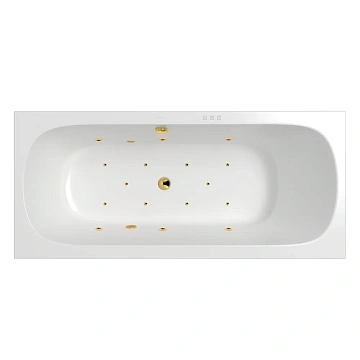 Акриловая ванна WHITECROSS Print Slim 170x75 RELAX 0113.170075.100.RELAX.GL золото