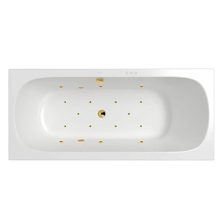 Акриловая ванна WHITECROSS Print Slim 170x75 RELAX 0113.170075.100.RELAX.GL золото