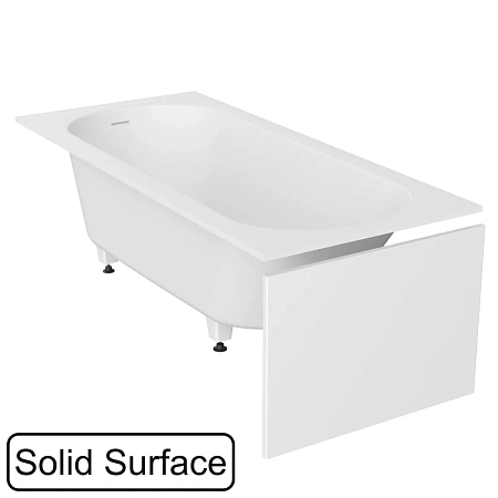 Экран для ванны торцевой WHITECROSS 1102.3XXXX.200 съемный белый мат искусственный камень