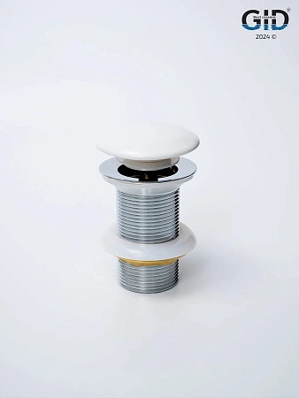 Донный клапан Gid без перелива Whm100 74403K белый матовый 7x7x10 Донный клапан Gid без перелива Whm100 74403K белый матовый 7x7x10
