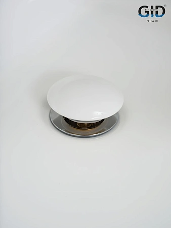 Донный клапан Gid с переливом Wh100-1 71102K белый 7x7x10 Донный клапан Gid с переливом Wh100-1 71102K белый 7x7x10