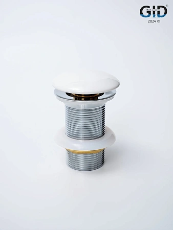 Донный клапан Gid без перелива Wh100 71101K белый 7x7x10