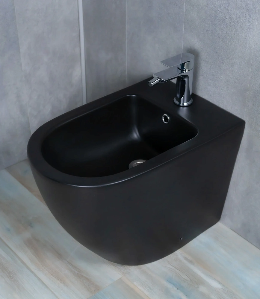 Биде напольное Gid BDN-36BM 21107 черный матовый 56x36.5x42 — Изображение 10