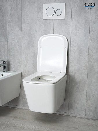 Унитаз подвесной Gid Tr2143 62257Y белый 49x34x36 с крышкой микролифт Унитаз подвесной Gid Tr2143 62257Y белый 49x34x36 с крышкой микролифт