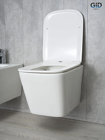 Унитаз подвесной Gid Tr2143 62257Y белый 49x34x36 с крышкой микролифт Унитаз подвесной Gid Tr2143 62257Y белый 49x34x36 с крышкой микролифт