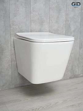 Унитаз подвесной Gid Tr2143 62257Y белый 49x34x36 с крышкой микролифт