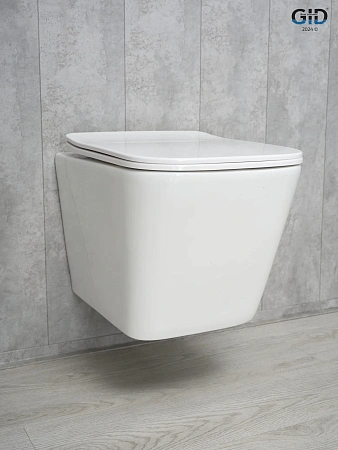 Унитаз подвесной Gid Tr2143 62257Y белый 49x34x36 с крышкой микролифт Унитаз подвесной Gid Tr2143 62257Y белый 49x34x36 с крышкой микролифт