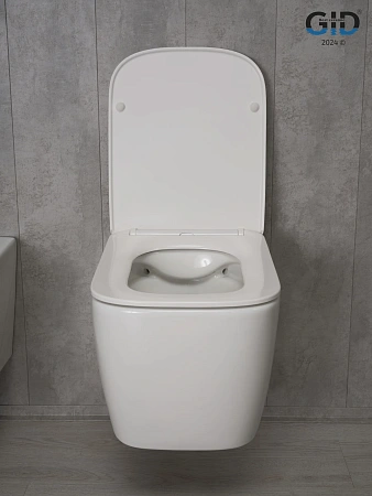 Унитаз подвесной Gid Tr2140 62254Y белый 51x35x37.5 с крышкой микролифт Унитаз подвесной Gid Tr2140 62254Y белый 51x35x37.5 с крышкой микролифт