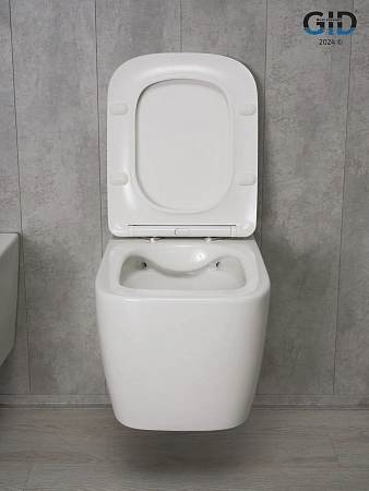 Унитаз подвесной Gid Tr2140 62254Y белый 51x35x37.5 с крышкой микролифт Унитаз подвесной Gid Tr2140 62254Y белый 51x35x37.5 с крышкой микролифт