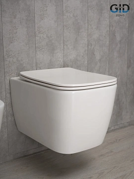 Унитаз подвесной Gid Tr2140 62254Y белый 51x35x37.5 с крышкой микролифт