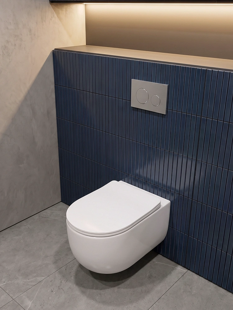 Унитаз подвесной Tornado Gid Tr2133TF 62262Y белый 49x36x34 с крышкой микролифт — Изображение 7