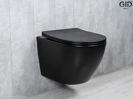 Унитаз подвесной Tornado Gid Tr2122TF-Bm 62261Y черный матовый 49x36x36 с крышкой микролифт Унитаз подвесной Tornado Gid Tr2122TF-Bm 62261Y черный матовый 49x36x36 с крышкой микролифт