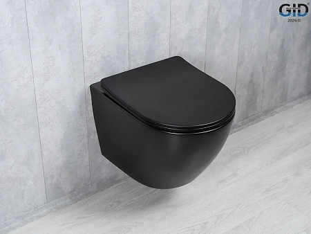 Унитаз подвесной Tornado Gid Tr2122TF-Bm 62261Y черный матовый 49x36x36 с крышкой микролифт Унитаз подвесной Tornado Gid Tr2122TF-Bm 62261Y черный матовый 49x36x36 с крышкой микролифт