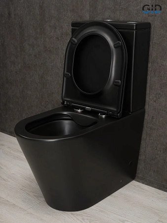 Унитаз напольный Gid Tn2189Bm 62248Y черный матовый 64.5x38.5x82.5 с крышкой микролифт Унитаз напольный Gid Tn2189Bm 62248Y черный матовый 64.5x38.5x82.5 с крышкой микролифт