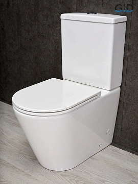 Унитаз напольный Gid Tn2189 62247Y белый 64x37x82 с крышкой микролифт