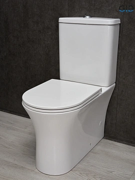 Унитаз напольный Gid Tn2126 62246Y белый 64.5x37.5x83 с крышкой микролифт
