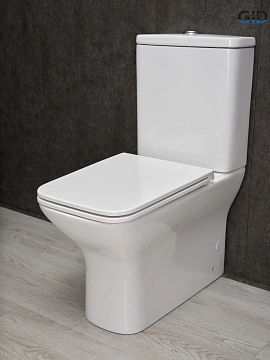Унитаз напольный Gid Tn2125 62245Y белый 64.5x37x83 с крышкой микролифт