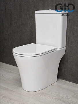 Унитаз напольный Gid Tn2124 62244Y белый 60.5x36x82.5 с крышкой микролифт