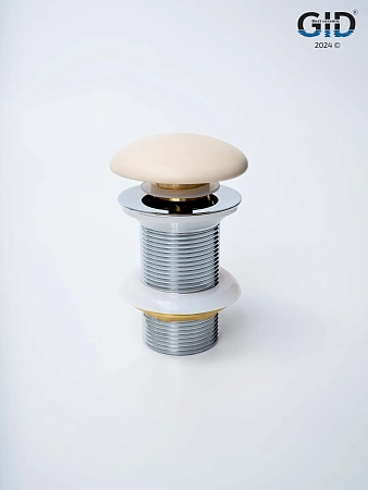 Донный клапан Gid без перелива Sr100 74405K светло-коричневый матовый 7x7x10 Донный клапан Gid без перелива Sr100 74405K светло-коричневый матовый 7x7x10