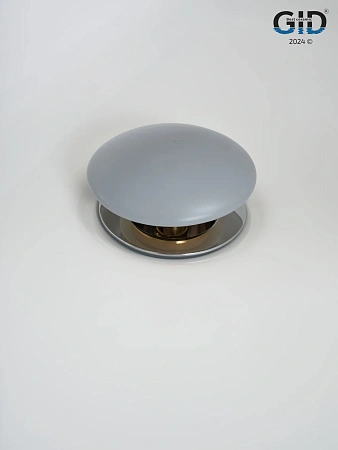 Донный клапан Gid без перелива Gmh100 74401K серый матовый 7x7x10 Донный клапан Gid без перелива Gmh100 74401K серый матовый 7x7x10