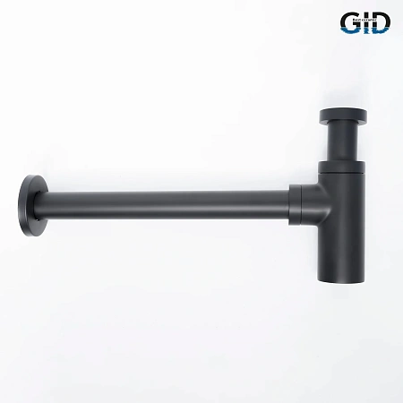Сифон для раковины Gid G-74BL 75503S черный матовый Сифон для раковины Gid G-74BL 75503S черный матовый