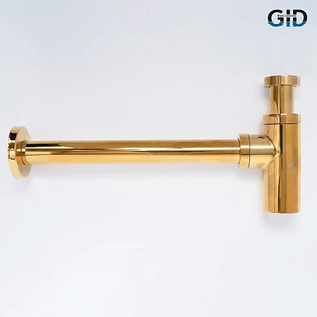 Сифон для раковины Gid G-64GD 75506S золотой