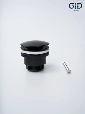 Донный клапан Gid универсальный G-59BM 76605K черный матовый 7x7x10 Донный клапан Gid универсальный G-59BM 76605K черный матовый 7x7x10
