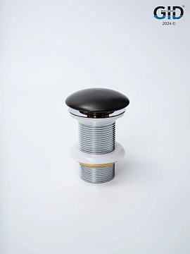 Донный клапан Gid без перелива Blm100 74402K черный матовый 7x7x10