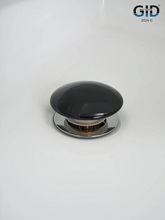 Донный клапан Gid с переливом Bl100-1 72202K черный глянцевый 7x7x10 Донный клапан Gid с переливом Bl100-1 72202K черный глянцевый 7x7x10