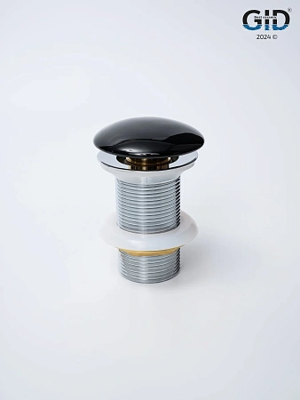 Донный клапан Gid без перелива Bl100 72201K черный глянцевый 7x7x10