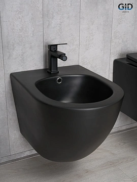 Биде подвесное Gid BDP-96BM 21103 черный матовый 48x37x32.5