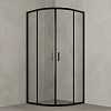 Душевой уголок VAGNERPLAST Avello 80x80x185 см VPSC8080185AV1BL полукруглый, черный Душевой уголок VAGNERPLAST Avello 80x80x185 см VPSC8080185AV1BL полукруглый, черный