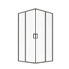 Душевой уголок VAGNERPLAST Talos 80x80x185 см VPSC8080185TA1CH квадратный, хром Душевой уголок VAGNERPLAST Talos 80x80x185 см VPSC8080185TA1CH квадратный, хром