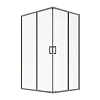 Душевой уголок VAGNERPLAST Talos 100x80x185 см VPSC10080185TA1CH прямоугольный, хром Душевой уголок VAGNERPLAST Talos 100x80x185 см VPSC10080185TA1CH прямоугольный, хром