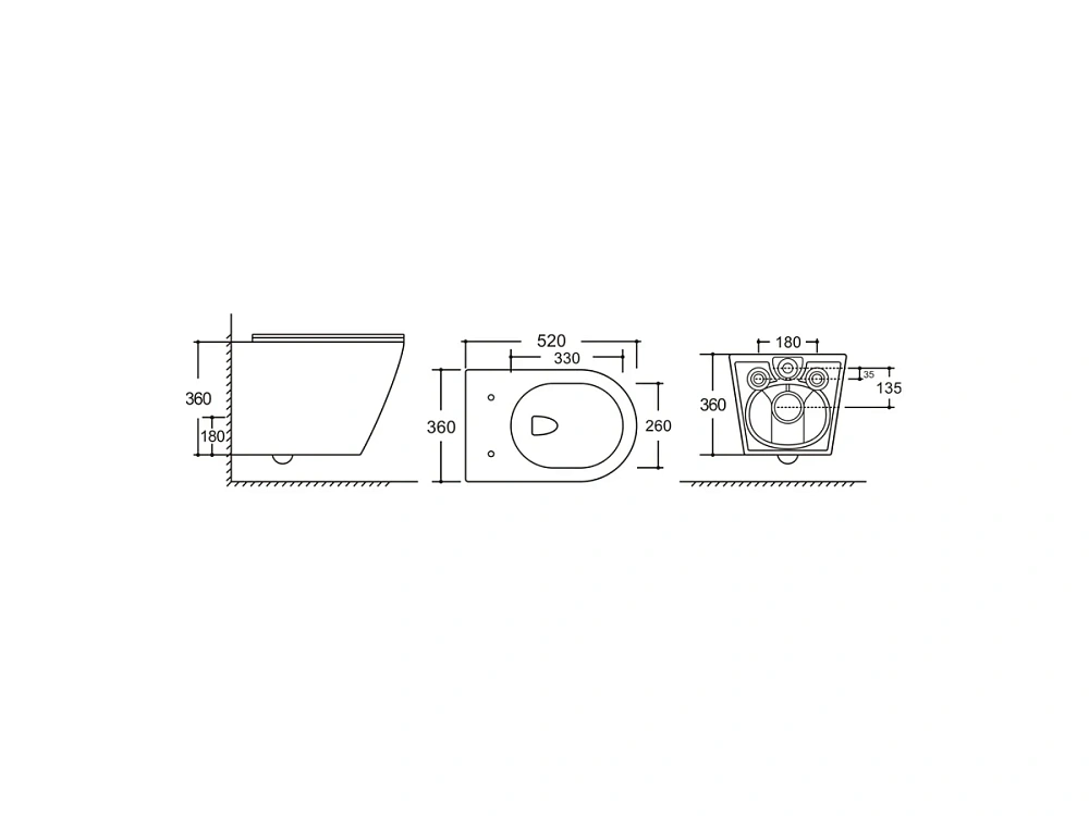 Комплект унитаза Set AQUATEK АУРА INS23 инсталляция AQUATEK INS-0000023+ унитаз АУРА AQ1805T-00, тонкое сиденье микролифт — Изображение 10
