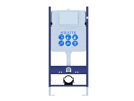 Комплект унитаза SET AQUATEK ЛИБРА T-014/INS14 инсталляция INS-0000014 с крепежом KKI-0000002+KDI-0000014 с тонким сиденьем soft-close