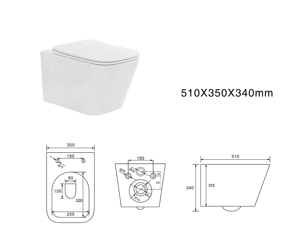 Комплект унитаза SET AQUATEK ЛИБРА T-014/INS14 инсталляция INS-0000014 с крепежом KKI-0000002+KDI-0000014 с тонким сиденьем soft-close — Изображение 11