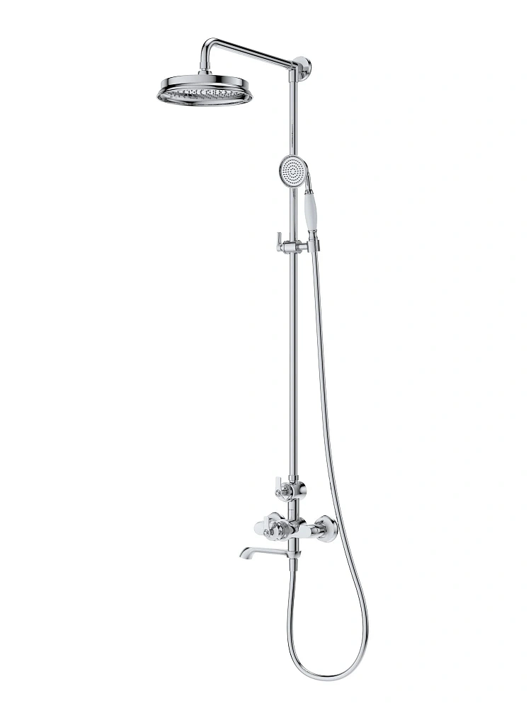 Душевая система CEZARES LIBERTY-F-CVD-T-01 с термостатом, хром — Изображение 2